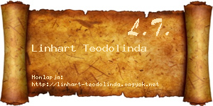 Linhart Teodolinda névjegykártya
